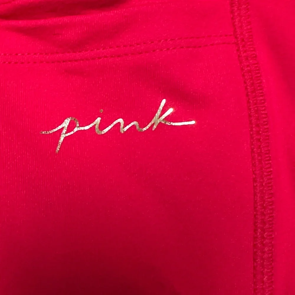 Victoria’s Secret PINK Red Leggings High Waist Stretchy size S - Picture 4 of 5
